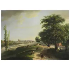 View Of Florence by Tenente Antonio Morghen, oil on canvas, offered Mar 2023