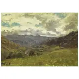 Beppe Ciardi, Schilpario, oil on panel