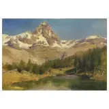 Filiberto Petiti, Mount Cervino, oil on canvas