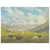 Gigi Comolli, Gavia Pass, oil on canvas