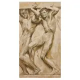 Giulio Aristide Sartorio, Study For The Frieze Of Lazio Room (1906)