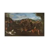 Andrea Camassei, A Roman Historical Scene, oil on canvas