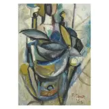 Primo Conti, Figure 1964, tempera on canvas