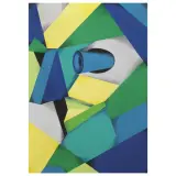 Pablo Echaurren, Facce Medianiche 1 1988, acrylic on canvas
