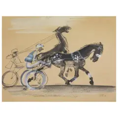 Trotting 1933 by Leonid Sofeitis, offered Mar 2023