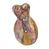Bruno Ceccobelli, Nude, mixed media on cardboard