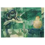Renzo Vespignani, Untitled, mixed media on canvas