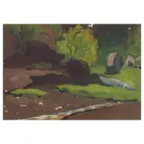 Evgheini Teis, Landscape 1920, tempera on canvas