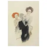 Remo Squillantini, Figures 1980, mixed media on paper