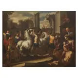 Agostino Beltrano, An Episode Of Ancient History, oil on canvas