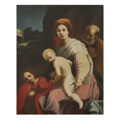 The Holy Family by Giulio Cesare Amidano, oil on canvas, offered Dec 2022