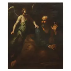 Liberation Of Saint Peter by Mario Balassi, oil on canvas, offered Dec 2022