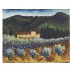 Landscape 1938 by Ottone Rosai, oil on canvas, offered Dec 2022