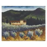Landscape 1938 by Ottone Rosai, oil on canvas, offered Dec 2022