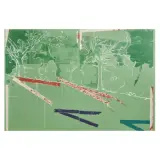 Untitled by Mario Schifano, Landscape monotype on canvas, offered Dec 2022