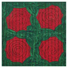 Stefan Sehler, Quattro rose grandi 1994, acrylic on canvas