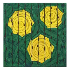 Stefan Sehler, Tre rose gialle 1994, acrylic on canvas