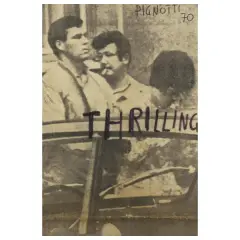 Lamberto Pignotti, Thrilling 1970, mixed media on paper