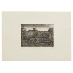Lammas 1926 by Graham Sutherland, etching, offered Nov 2022
