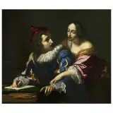 Cesare Dandini, Seduction Scene, oil on canvas
