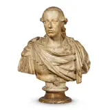 Francesco Carradori, Busto Di Pietro Leopoldo, gesso dipinto
