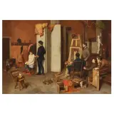 Francesco Bettio, After Posing, oil on canvas