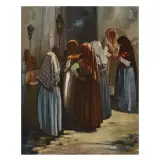Giuseppe Biasi, Procession, oil on canvas