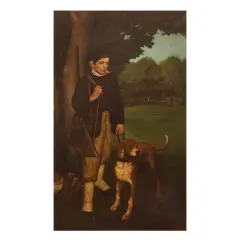 The Hunter by Xavier Bueno, oil on canvas, offered Nov 2022
