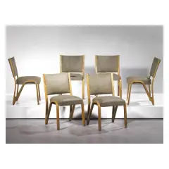 Six Chairs by Paul Bode, WOODEN STRUCTURE, offered Nov 2022