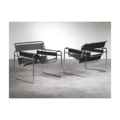 Untitled by Marcel Breuer, A PAIR OF «WASSILY» ARMCHAIRS, offered Nov 2022