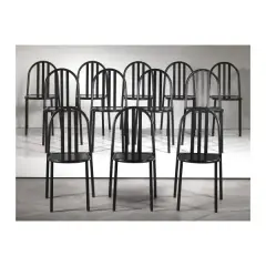 Untitled by Robert Mallet-Stevens, EIGHT STACKABLE CHAIRS, offered Nov 2022