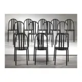 Robert Mallet-Stevens, Untitled, EIGHT STACKABLE CHAIRS