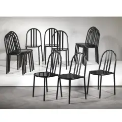 Untitled by Robert Mallet-Stevens, EIGHT STACKABLE CHAIRS, offered Nov 2022