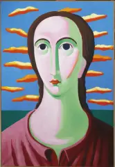 Lorenzo Bonechi, Figure 1988, oil on canvas