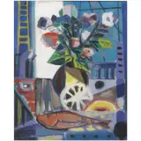 Antonio Corpora, Flowerpot with fish 1947