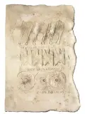 History of currency 9 by Pompeo Pianezzola, ceramic tiles, offered Oct 2022
