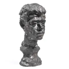 Alain portrait by Giovanni Paganin, bronze sculpture h cm, offered Oct 2022