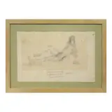 Filippo de Pisis, Untitled, Male nude wtih bent leg first