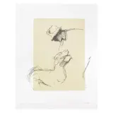 Alberto Sughi, (13) Man with dog 1995 aquatint and