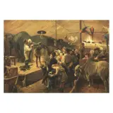 Niccolò Cecconi, At The Circus!, oil on canvas
