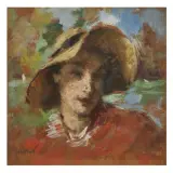Vittorio Gussoni, Woman With Hat