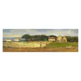 Giovanni Bartolena, Landscape In Maremma, oil on plywood