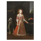 Philibert Torret, Portrait Of Carlo Emanuele Ii Of Savoia With A Dog