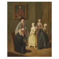 Pietro Longhi, La Toletta Del Mattino, oil on canvas