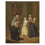 Pietro Longhi, La Toletta Del Mattino, oil on canvas