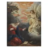 Jacopo Zucchi, Annunciazione, oil on rame