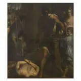 Sante Peranda, Decollazione Del Battista, oil on canvas