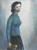 Domenico Purificato, Feminine figure, oil on canvas