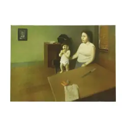 Vito Tongiani, Immigrants 1974, oil on canvas