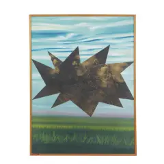 Antonio Recalcati, New York in the landscape 1965, oil on canvas
